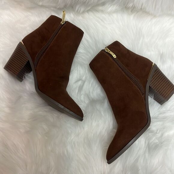Liz Claiborne East River brown ankle boots, size 8 A4 - Picture 9 of 10
